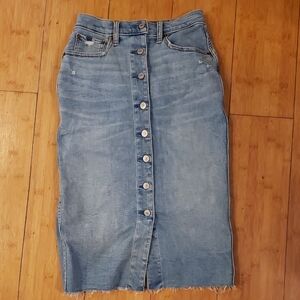 Abercrombie & Fitch Blue Denim Skirt